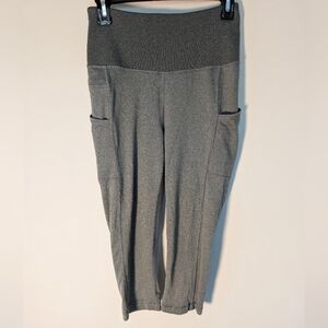 Patagonia Pants Women Medium Gray Lightweight Pack Out Crop Leggings Hike #21990